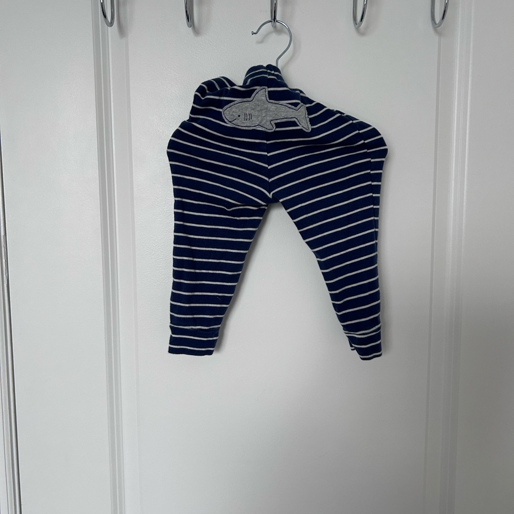 Carter's Navy and White Striped Leggings
